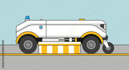 Autonomous Robotic Vehicle Operating On Modern Infrastructure For Efficient Service