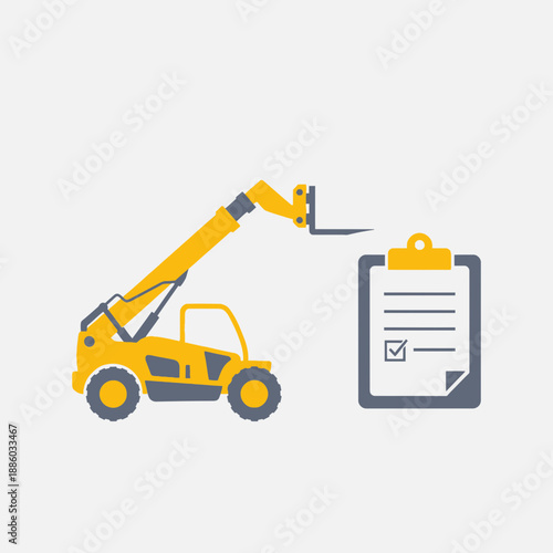 Construction Site Logistics And Equipment Inspection Checklist For Project Management