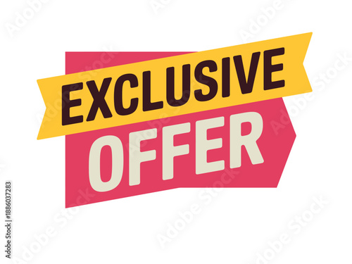 Exclusive Offer Sticker or Banner