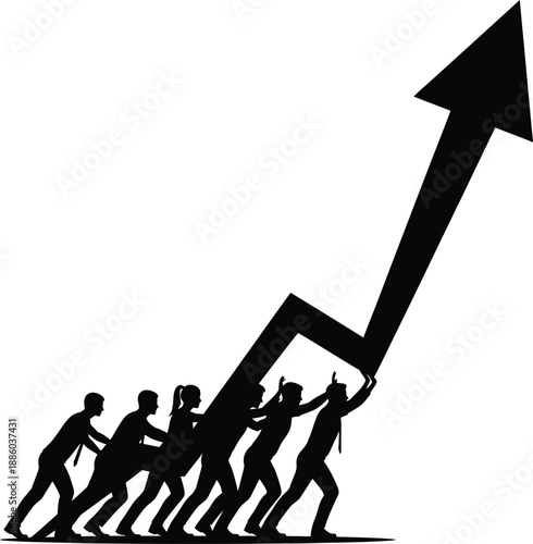 Teamwork and collaboration for business growth and success