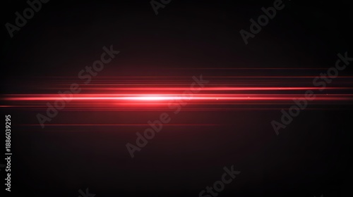 A long red streak of light is shown in the dark . it shows motion and fast speed