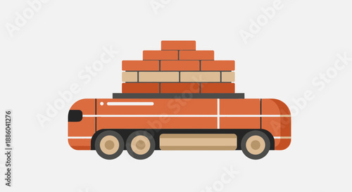 Efficient Autonomous Brick Delivery Vehicle For Modern Building Construction Needs