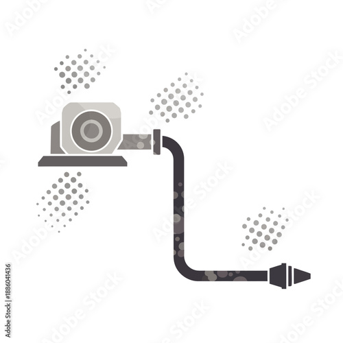 Efficient High Pressure Cleaning Machine Illustration For Modern Home And Industrial Use