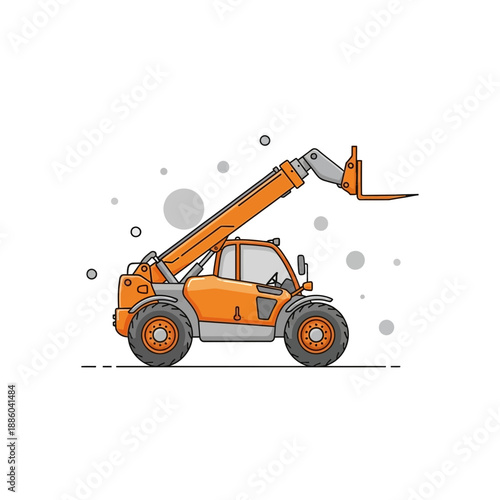 Efficient Industrial Telehandler Equipment Ready For Material Handling Operations