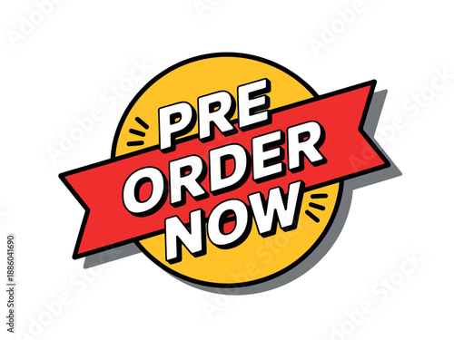 Pre Order Now Promotional Graphic Design