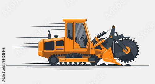 Fast Moving Industrial Trencher With Powerful Saw Blade For Earthworks