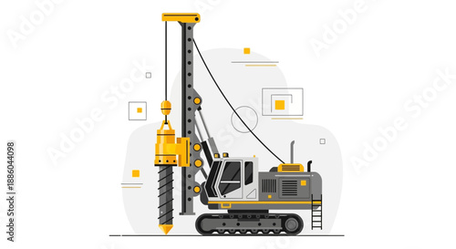 Heavy Construction Drilling Equipment For Pile Driving And Ground Engineering Projects