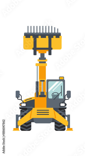Heavy Duty Reach Stacker Machine For Logistics And Construction Projects