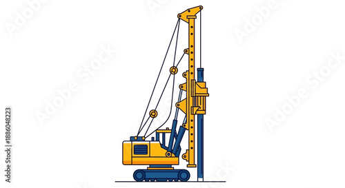 Heavy Duty Pile Driver Machine Essential For Modern Construction And Foundation Work