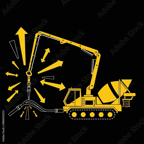 Industrial Concrete Mixer And Pump Machine For Efficient Construction Work