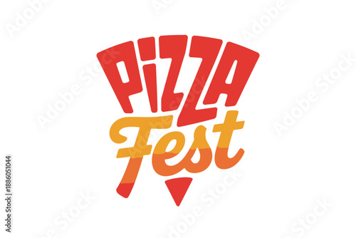 Colorful Pizza Fest Logo Design