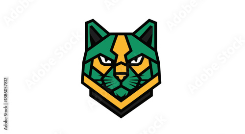 Cartoon bear playing guitar under palm tree