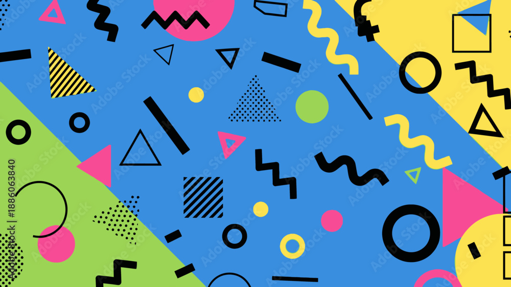 Obraz premium Seamless abstract music notes background pattern vector illustration