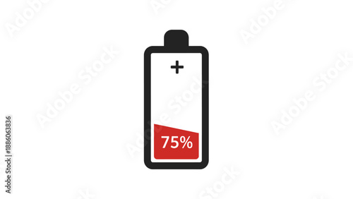 Blank screen smartphone displaying a red fire extinguisher sign and isolated icon for smart communication technology illustration