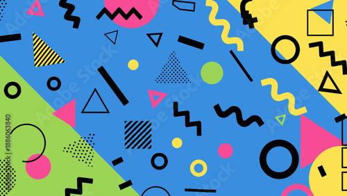 Seamless abstract music notes background pattern vector illustration