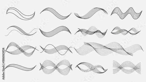 Vector illustration of a vintage hipster set featuring a black bow tie isolated on white with a silhouette mustache, beard, and retro glasses collection for men’s fashion design