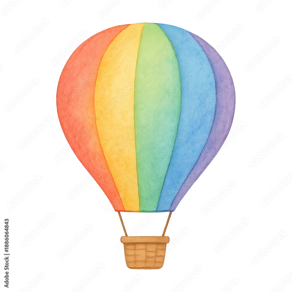 Obraz premium PNG Colorful whimsical hot air balloon