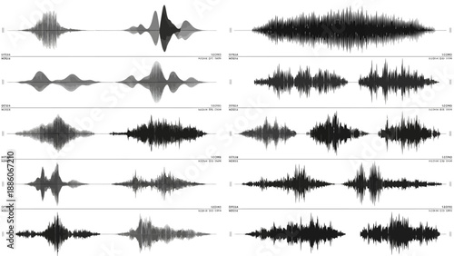 A versatile set of vector bird silhouettes featuring various avian species in flight and perched poses for professional graphic design