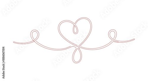 Heart Shape Made with Twisted Wire.