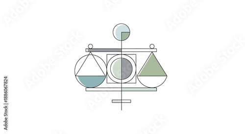 Balance Scale Illustration.