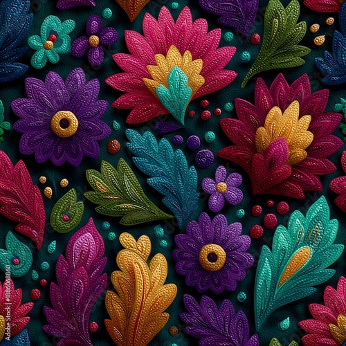 Vibrant flower artwork illustration high resolution picture