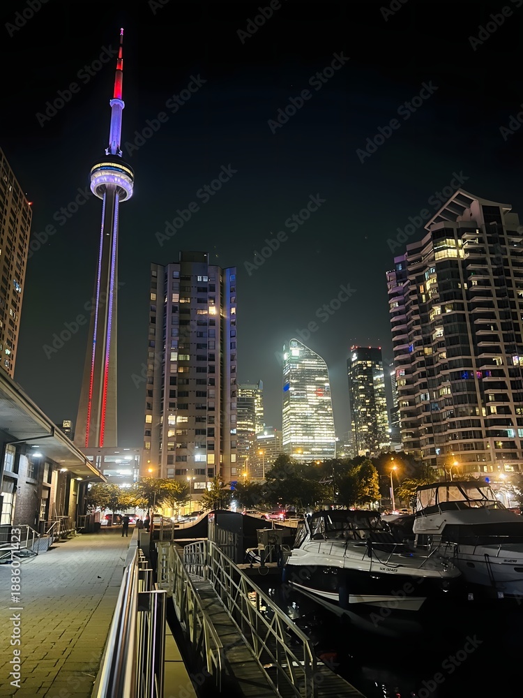 Obraz premium city at night