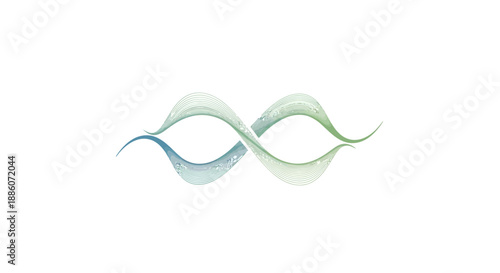 Wavy Lines Logo or Icon.