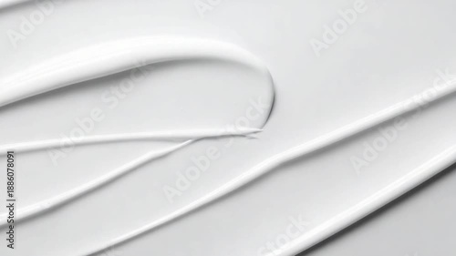 Smooth white cosmetic cream texture abstract background beauty product