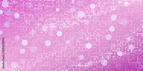 Shining pink purple disco party pattern background. Iridescent sequin mosaic texture. Abstract sparkling halftone wallpaper. Pop up comic glowing glitter backdrop. Retro vector design template