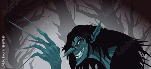 black annis dark forest witch from folklore myth