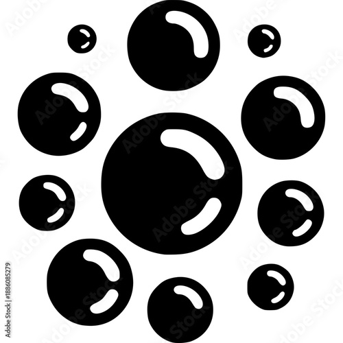 Bubbles Icon Vector