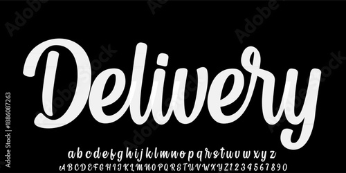 Delivery Beautiful Smooth Calligraphy Script Font Alphabet Vector For Wedding Invitation