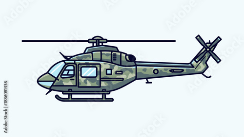 Military Helicopter Aircraft Vehicle Camouflage.