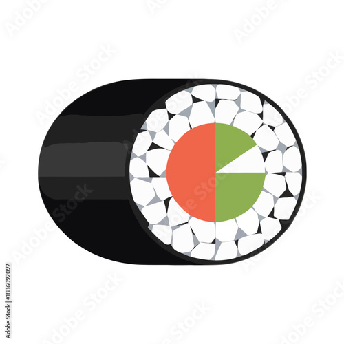 Wallpaper Mural Cross section of cable with insulation isolated on white background, Vector, illustration Torontodigital.ca