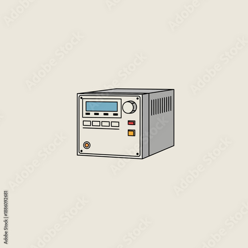 Adjustable DC Power Supply Unit with Digital Display
