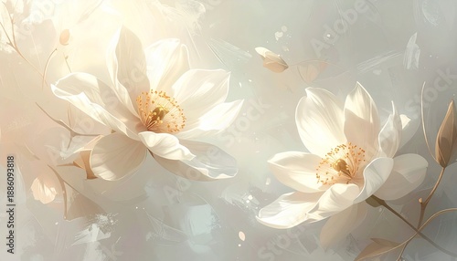 Celebration of innocence concept background, subtle floral-inspired abstraction