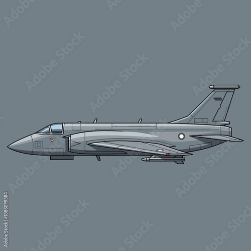 Modern Fighter Jet Illustration