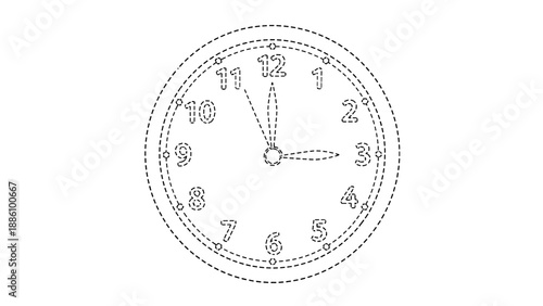 A clock face with hands on a showing time