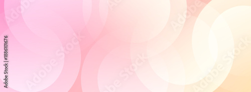 Soft Pink and Yellow Abstract Banner Background