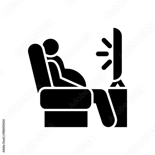 Sedentary related to metabolic syndrome medical concept