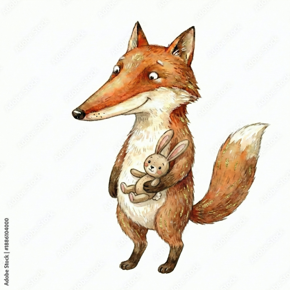 Obraz premium red fox isolated on white