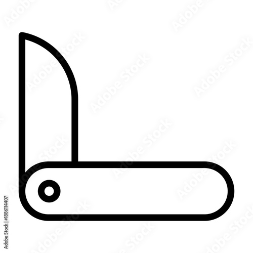 Knife Pocket Outline Icon