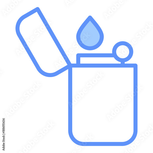 Lighter Outline Blue Color Icon