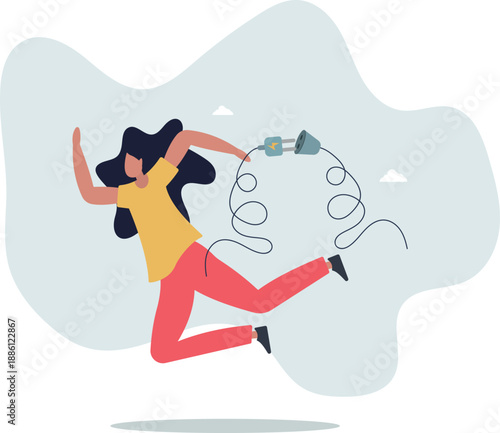 Electricity saving, ecology awareness or reduce electric cost and expense concept.life and employment of people.