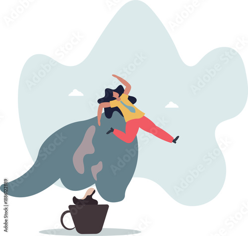 Coffee is a popular invigorating drink that gives strength and energy.