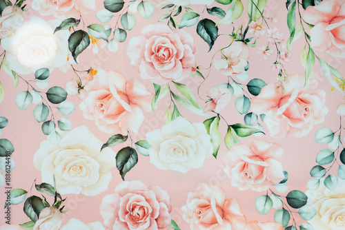 Vintage floral fabric