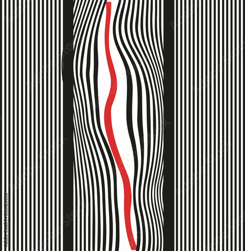 Texture with vertical stripes and a distorted part in the middle.
