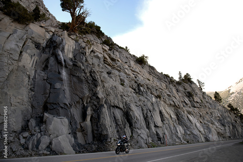 motorcycle in the mountains