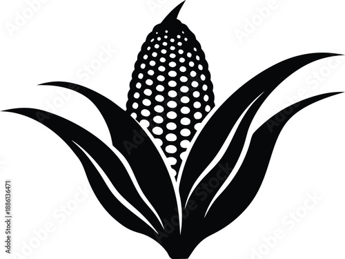 Corn, Grain Plant Icon