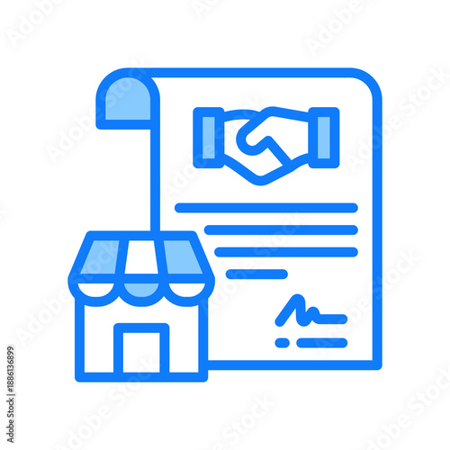 Franchise Agreement blue icon 